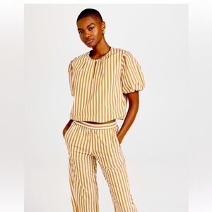 NWOT AYR Puff Puff top and matching Beach Pant Set